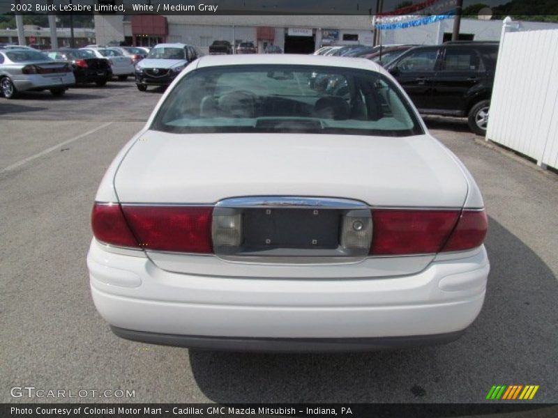White / Medium Gray 2002 Buick LeSabre Limited