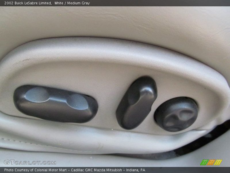 White / Medium Gray 2002 Buick LeSabre Limited