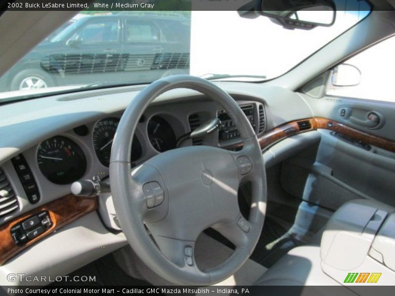 White / Medium Gray 2002 Buick LeSabre Limited