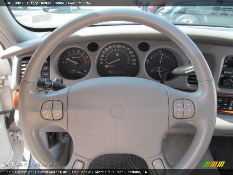White / Medium Gray 2002 Buick LeSabre Limited