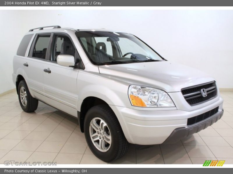 Starlight Silver Metallic / Gray 2004 Honda Pilot EX 4WD