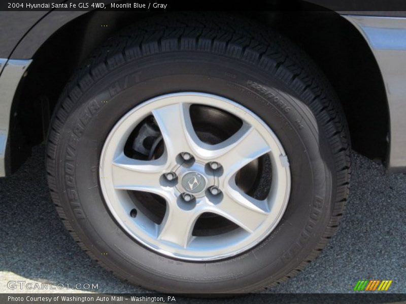 Moonlit Blue / Gray 2004 Hyundai Santa Fe GLS 4WD
