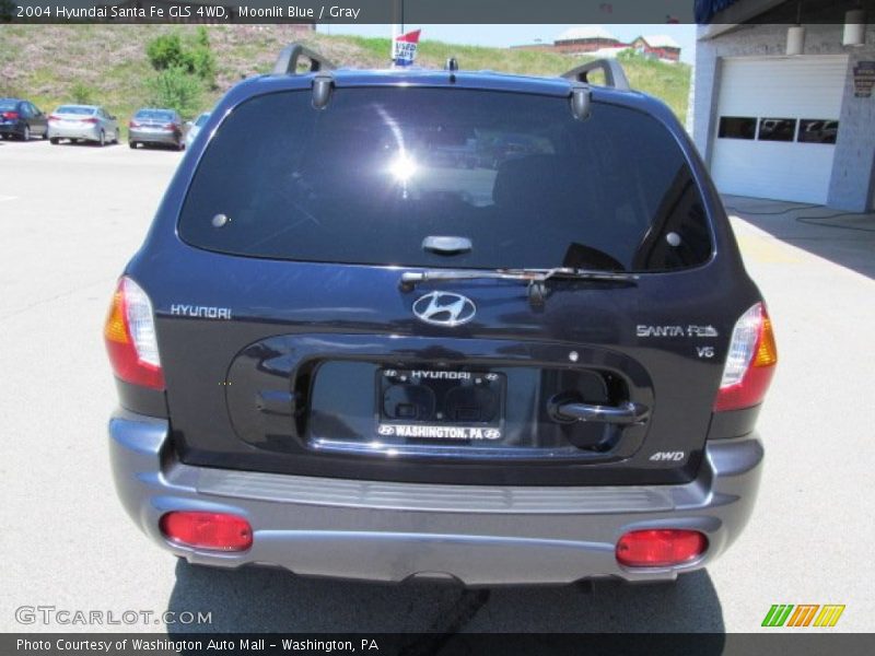 Moonlit Blue / Gray 2004 Hyundai Santa Fe GLS 4WD