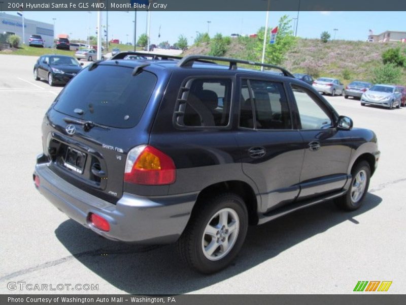 Moonlit Blue / Gray 2004 Hyundai Santa Fe GLS 4WD