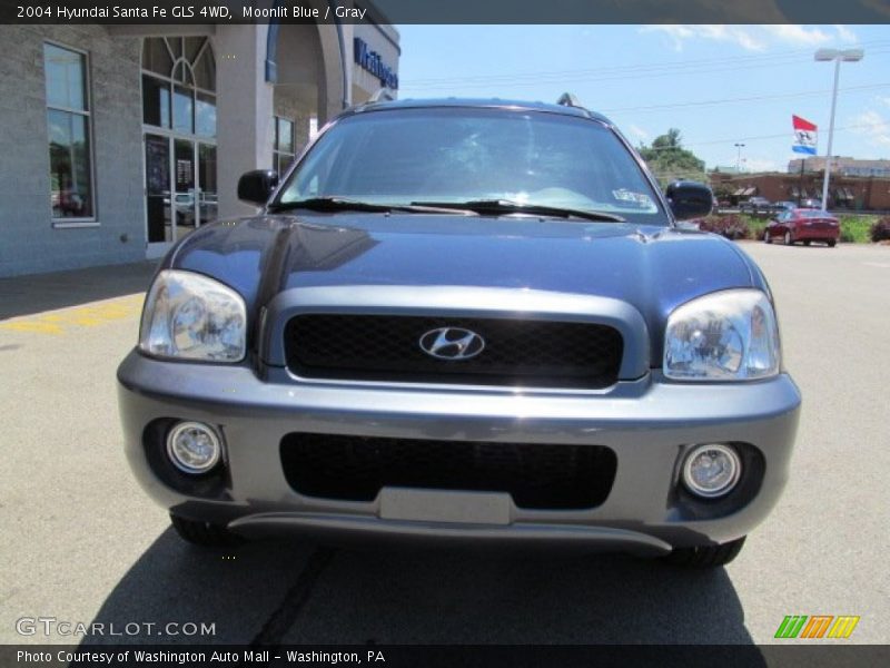 Moonlit Blue / Gray 2004 Hyundai Santa Fe GLS 4WD