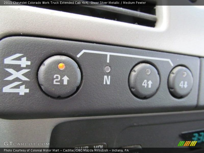 Controls of 2011 Colorado Work Truck Extended Cab 4x4