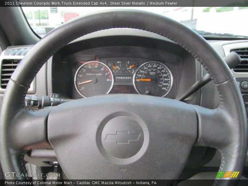 Sheer Silver Metallic / Medium Pewter 2011 Chevrolet Colorado Work Truck Extended Cab 4x4