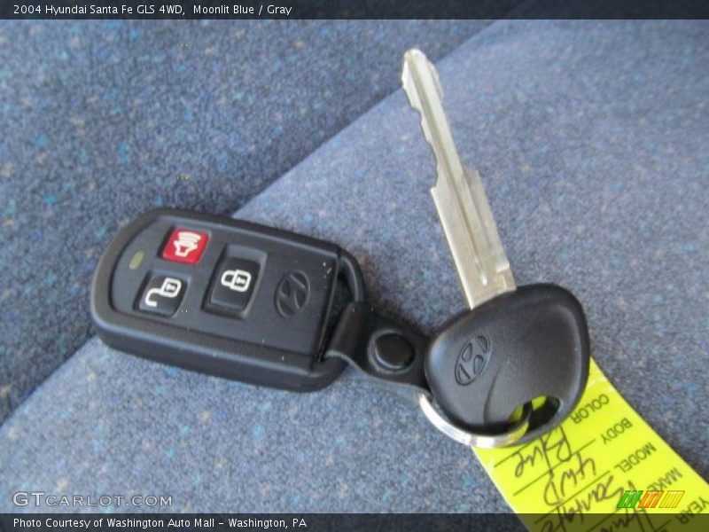 Moonlit Blue / Gray 2004 Hyundai Santa Fe GLS 4WD