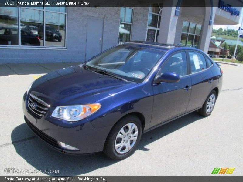 Regatta Blue / Gray 2010 Hyundai Elantra GLS
