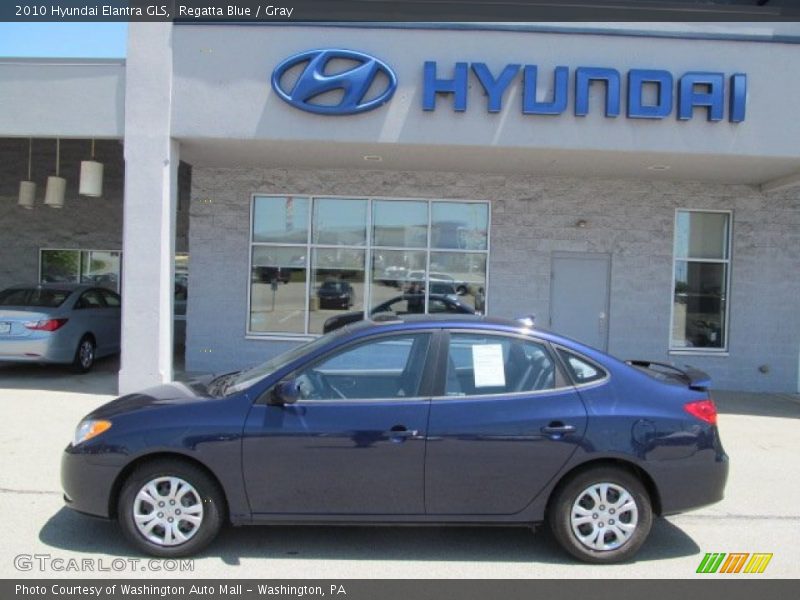 Regatta Blue / Gray 2010 Hyundai Elantra GLS