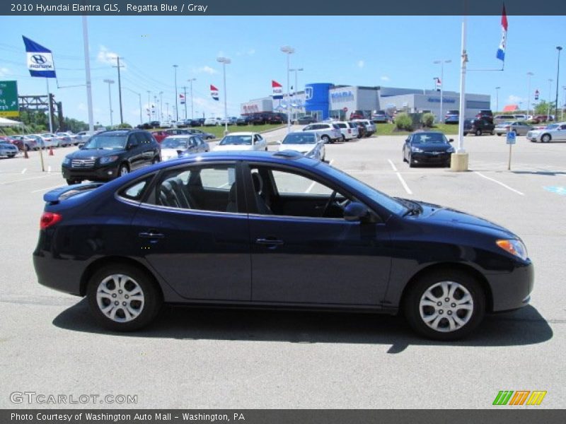 Regatta Blue / Gray 2010 Hyundai Elantra GLS