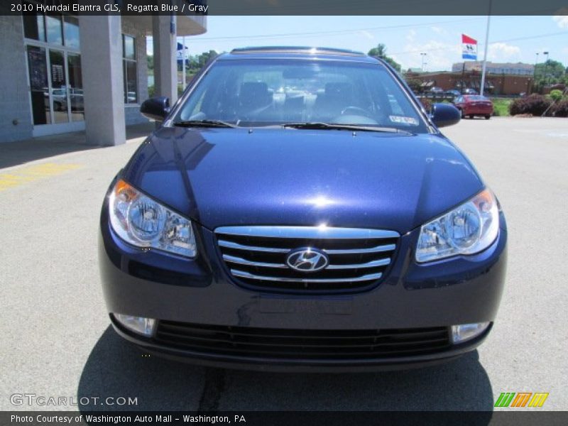 Regatta Blue / Gray 2010 Hyundai Elantra GLS