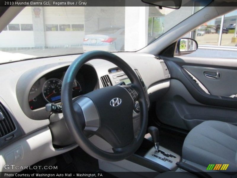 Regatta Blue / Gray 2010 Hyundai Elantra GLS
