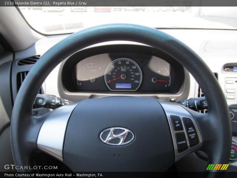 Regatta Blue / Gray 2010 Hyundai Elantra GLS
