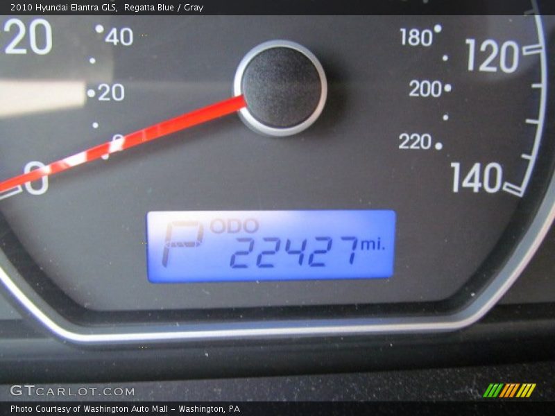 Regatta Blue / Gray 2010 Hyundai Elantra GLS