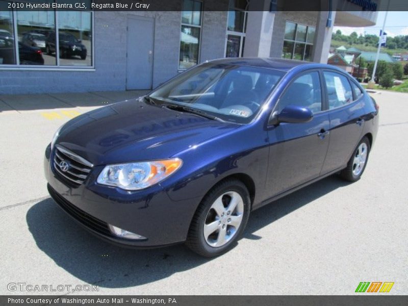 Regatta Blue / Gray 2010 Hyundai Elantra GLS