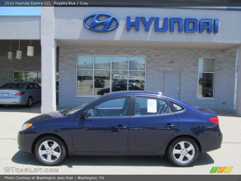 Regatta Blue / Gray 2010 Hyundai Elantra GLS