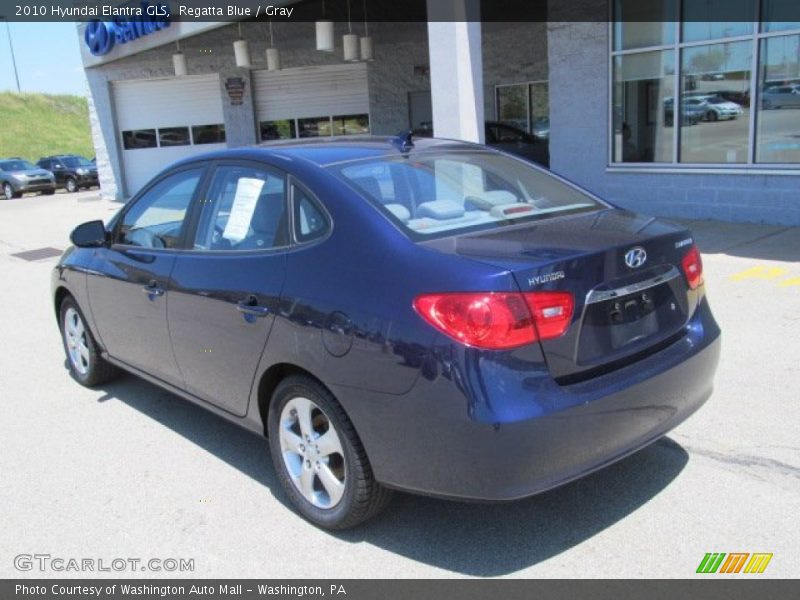 Regatta Blue / Gray 2010 Hyundai Elantra GLS