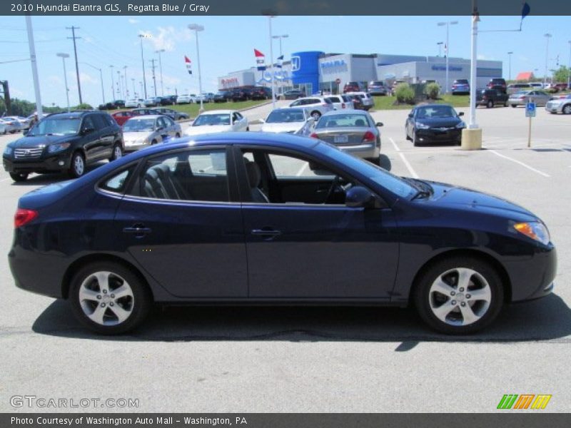 Regatta Blue / Gray 2010 Hyundai Elantra GLS