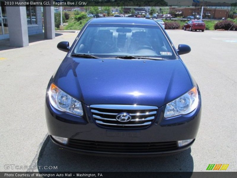 Regatta Blue / Gray 2010 Hyundai Elantra GLS
