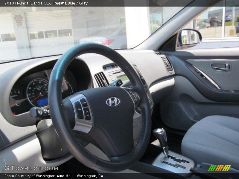 Regatta Blue / Gray 2010 Hyundai Elantra GLS