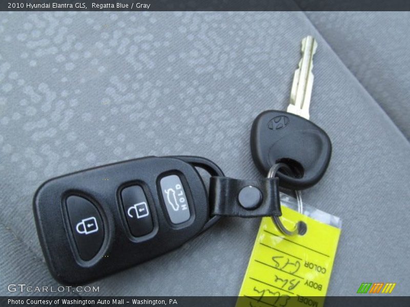 Regatta Blue / Gray 2010 Hyundai Elantra GLS
