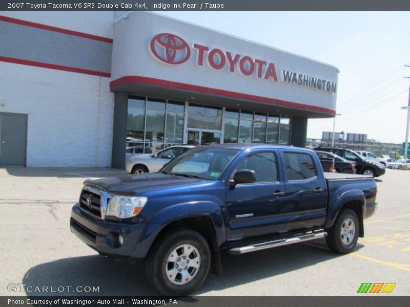 Indigo Ink Pearl / Taupe 2007 Toyota Tacoma V6 SR5 Double Cab 4x4