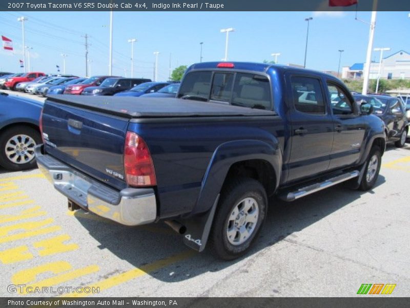 Indigo Ink Pearl / Taupe 2007 Toyota Tacoma V6 SR5 Double Cab 4x4