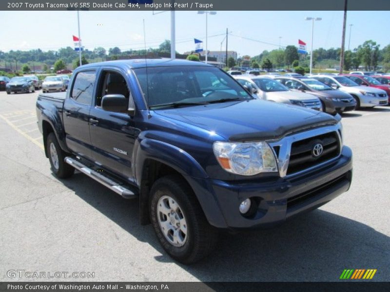 Indigo Ink Pearl / Taupe 2007 Toyota Tacoma V6 SR5 Double Cab 4x4