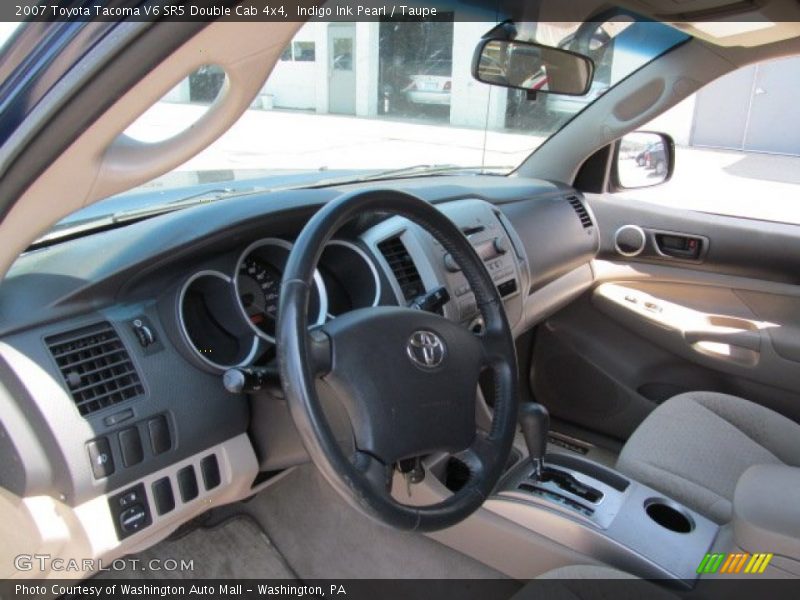 Indigo Ink Pearl / Taupe 2007 Toyota Tacoma V6 SR5 Double Cab 4x4