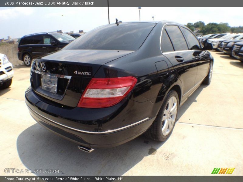 Black / Black 2009 Mercedes-Benz C 300 4Matic