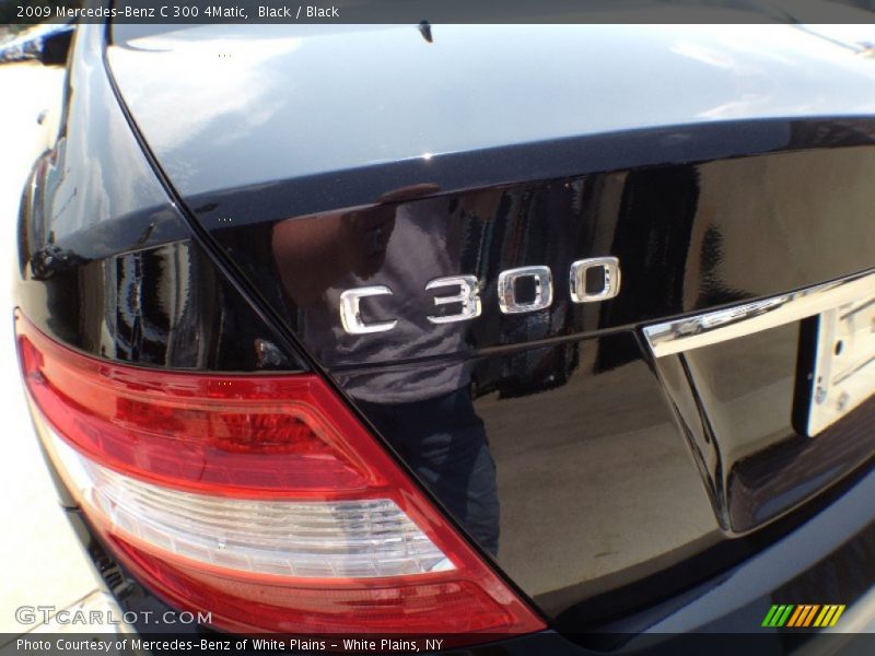 Black / Black 2009 Mercedes-Benz C 300 4Matic