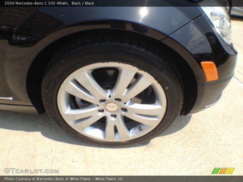 Black / Black 2009 Mercedes-Benz C 300 4Matic