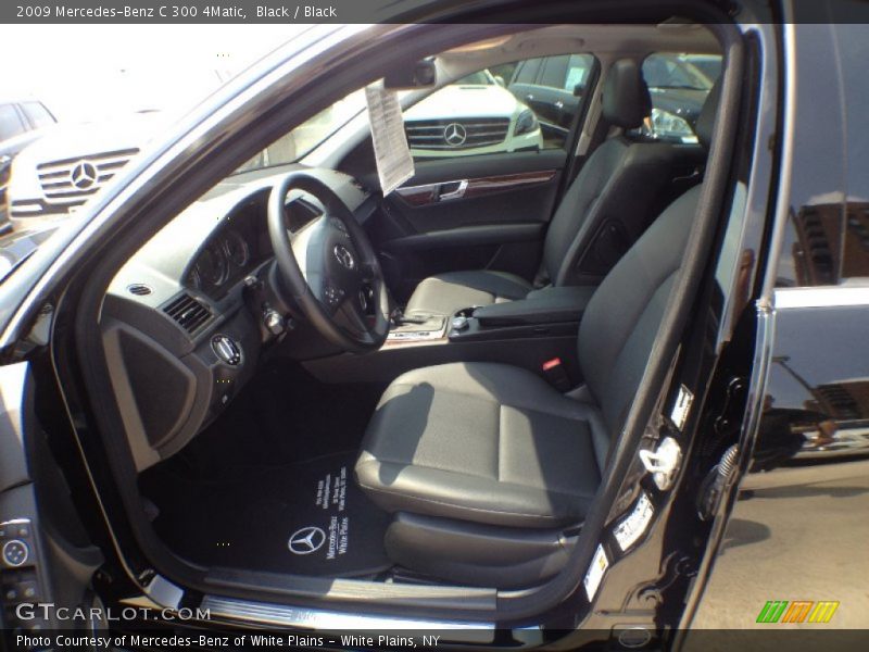 Black / Black 2009 Mercedes-Benz C 300 4Matic