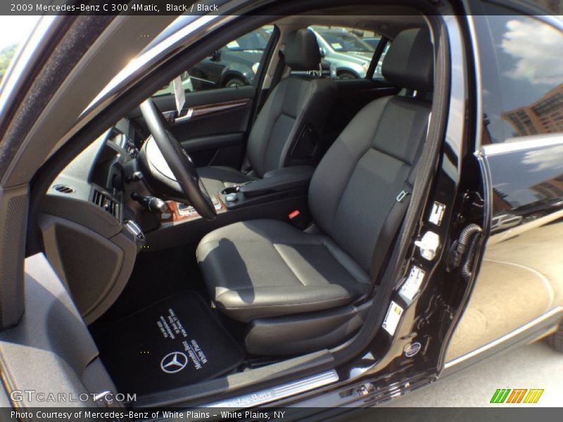 Black / Black 2009 Mercedes-Benz C 300 4Matic