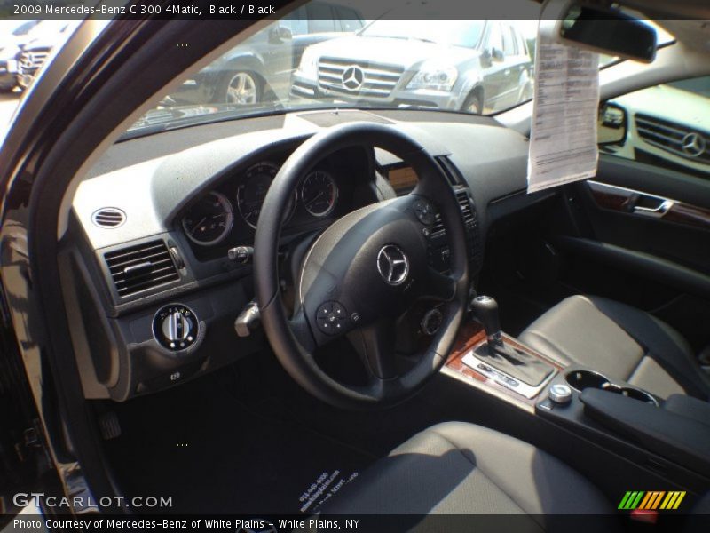 Black / Black 2009 Mercedes-Benz C 300 4Matic