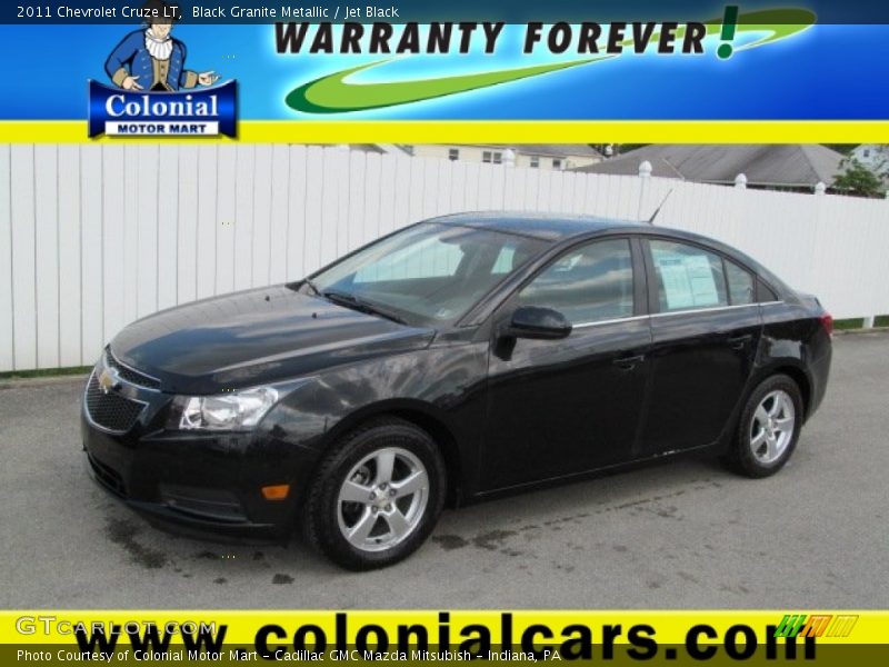 Black Granite Metallic / Jet Black 2011 Chevrolet Cruze LT