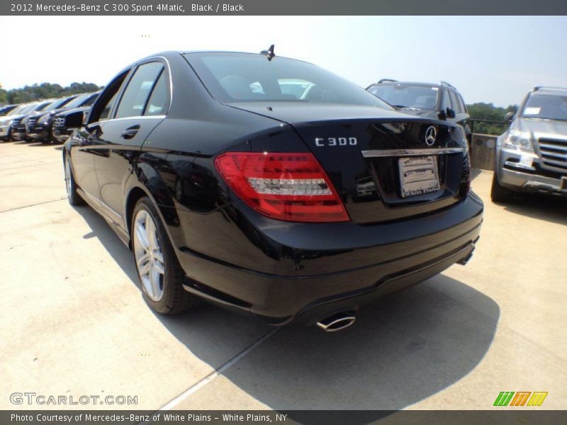 Black / Black 2012 Mercedes-Benz C 300 Sport 4Matic