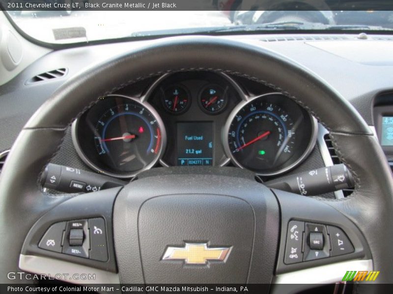 Black Granite Metallic / Jet Black 2011 Chevrolet Cruze LT