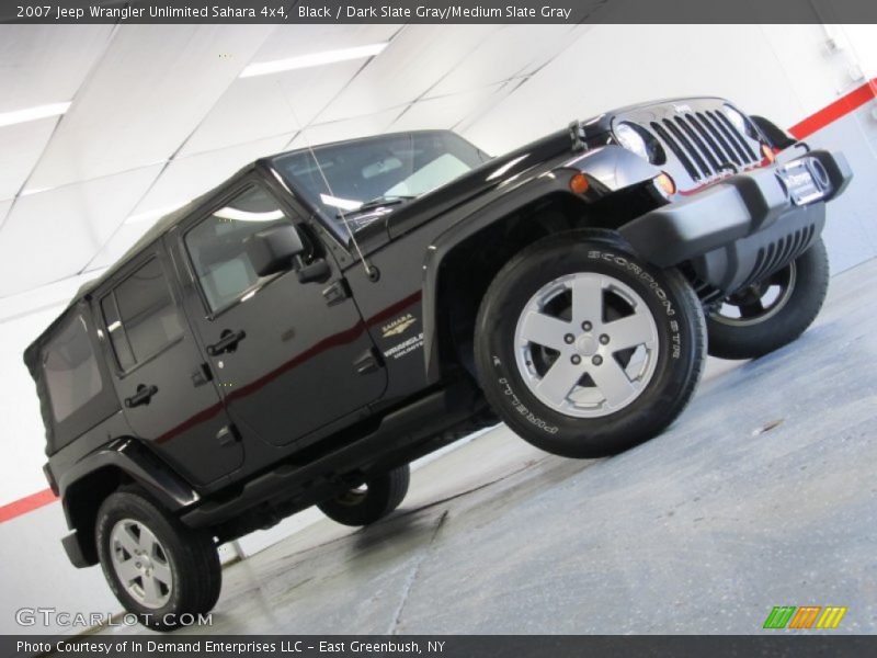 Black / Dark Slate Gray/Medium Slate Gray 2007 Jeep Wrangler Unlimited Sahara 4x4