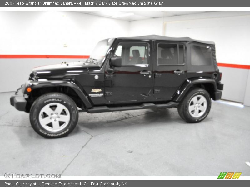 Black / Dark Slate Gray/Medium Slate Gray 2007 Jeep Wrangler Unlimited Sahara 4x4