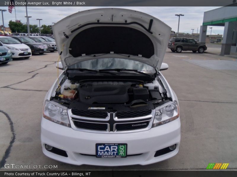 Bright White / Black 2011 Dodge Avenger Lux