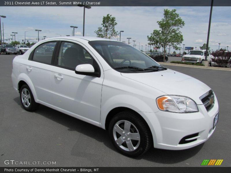Summit White / Charcoal 2011 Chevrolet Aveo LT Sedan