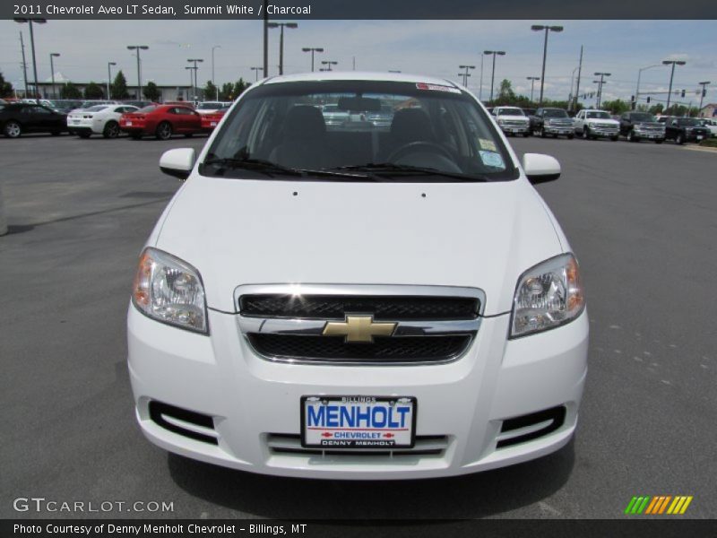 Summit White / Charcoal 2011 Chevrolet Aveo LT Sedan