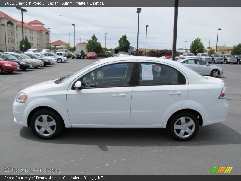 Summit White / Charcoal 2011 Chevrolet Aveo LT Sedan