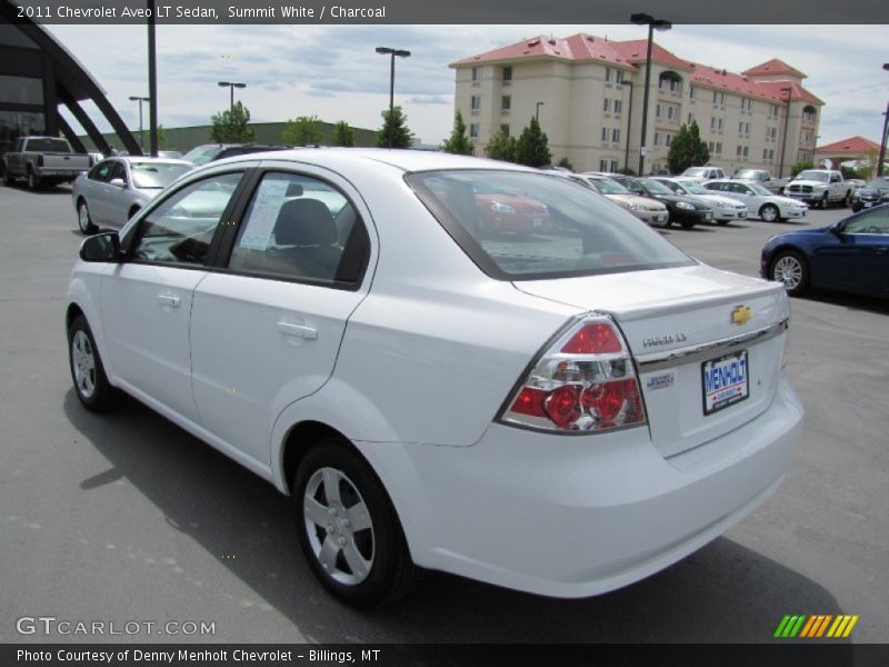 Summit White / Charcoal 2011 Chevrolet Aveo LT Sedan