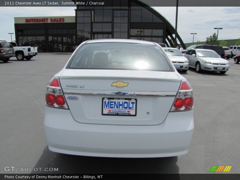 Summit White / Charcoal 2011 Chevrolet Aveo LT Sedan