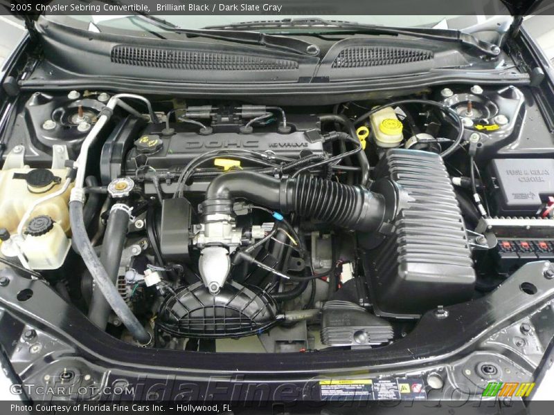 Brilliant Black / Dark Slate Gray 2005 Chrysler Sebring Convertible