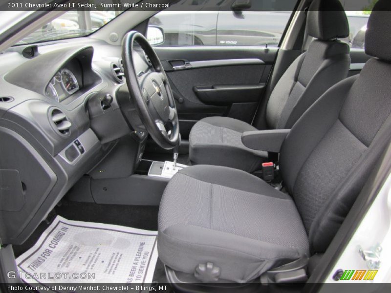 Summit White / Charcoal 2011 Chevrolet Aveo LT Sedan