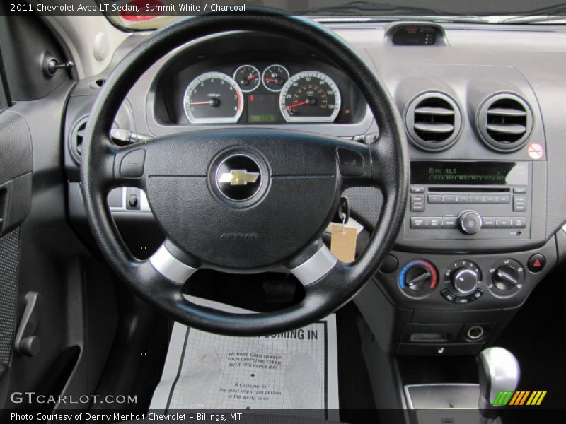 Summit White / Charcoal 2011 Chevrolet Aveo LT Sedan